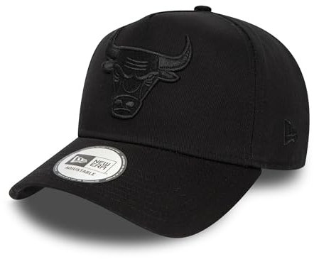 New Era Chicago Bulls NBA Basketball Cap Kappe schwarz Tonal Teamlogo Snapback gebogener Schirm - One-Size