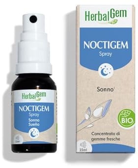 HerbalGem - Noctigem Bio -Tiglio e Fico - Favorisce un Riposo Notturno Buono e Salutare - Gemmoterapia Concentrata - Spray 15 ML