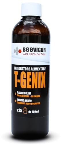 BEEVIGOR Integratore Alimentare Fluido con Alga Spirulina e Arancio Amaro Made in Italy - 250 ml - Azione di Sostegno ed Equilibrio Peso Corporeo