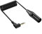 JSADZKJ ángulo recto de 3,5 mm a XLR Aux Cable en espiral de 1/8 pulgadas Jack estéreo a XLR macho cable adaptador de para micrófono, amplificador, altavoz, 30Cm/0.98Ft (Macho a Macho)