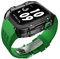TPUOTI Estuche de modificación de reloj transparente de lujo, para Apple Watch de 44 mm, 45 mm, kit de modificación de bricolaje + correa de goma, para Apple Watch Band 45/44 mm SE 8 7 6 5 4 SE, For