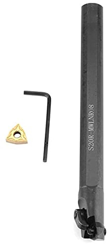 Utensile rotante, regalo per la festa della mamma, kit portautensili, 20 x 200 mm, S20RMWLNR08 CNC con lama WNMG0804, supporto boring Bar per tornio
