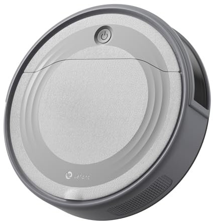 Lefant Aspirateur Robot, Robot Aspirateur 4500Pa Puissance d'Aspiration, Évitement Précis des Obstacles, Anti-Enchevêtrement Idéal pour Les Poils d'animaux, Cheveux et Sols Durs,Contrôle par App/Alexa