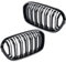 Nieren Grill Doppelsteg passend für BMW 1er F20 F21 Touring Glanz Schwarz