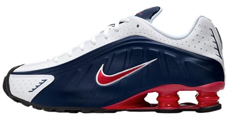 Nike Shox R4 Midnight Navy/Gym RED-White 41 EU