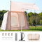 Ytaoeo Inflatable Tent Outdoor camping tent for 2-4 people Inflatable camping tent made of waterproof Oxford fabric Air glamping tents for 4 seasons campings (2-4 Person Beige)