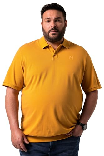 Men Plus Herren große Größen Übergrößen Menswear L-8XL Poloshirt, Bauchfit, Basic, Piqué, Halbarm Curry 9XL 836264620-9XL