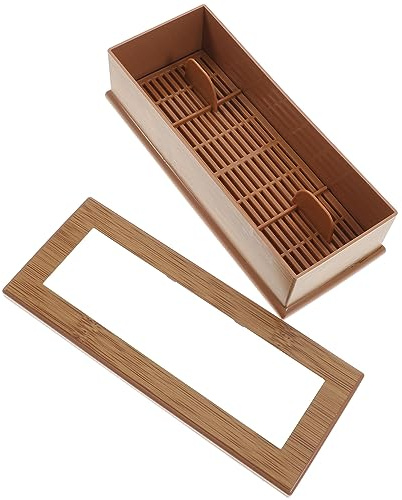 ULTECHNOVO Caja De Palillos Organizadora Japonesa De Madera Tapa, Contenedor De Utensilios De Pc Resistente y Liviano, para Estudiantes y Oficina, Almacenamiento Compacto para Cocina y Comedor