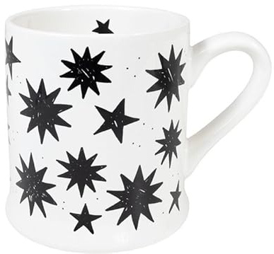 XL Becher 0,5L mit Sternen – Blond X Noir Kollektion – Handgefertigt – Für Tee & Kaffee