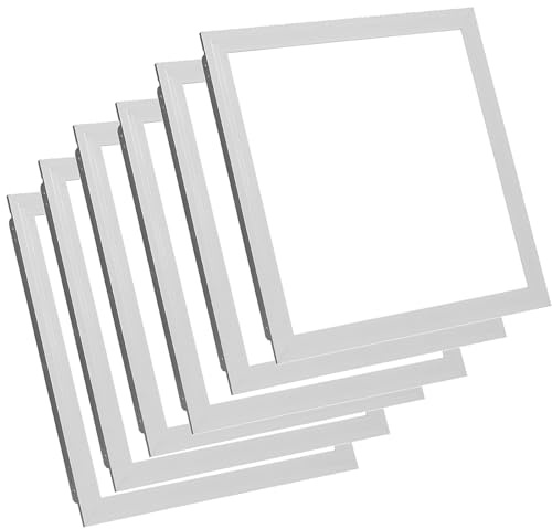 Panel De Luz LED De 85 W, Placa De Techo Empotrable Ultradelgada De 60 X 60 Cm, Superbrillante De Bajo Consumo Para Iluminación De Oficinas, Locales Comerciales, Hogares Y Cocinas,60cm × 60cm-6pc