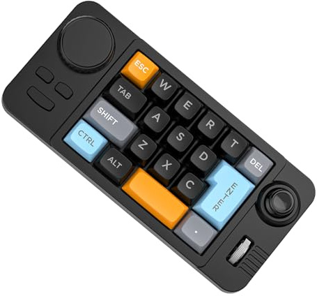 Color Illumination 19 Small Gaming Keyboard Customizable Joystick Double Macroed Wheel Hot Swappable Switch Programmable Keyboard