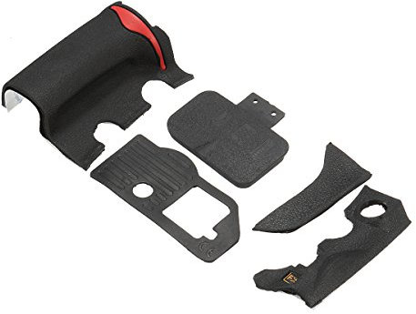MASUNN 5 Pieces Repair Part of Grip Rubber Cover Unit Black For Nikon D700 Camera With Tape
