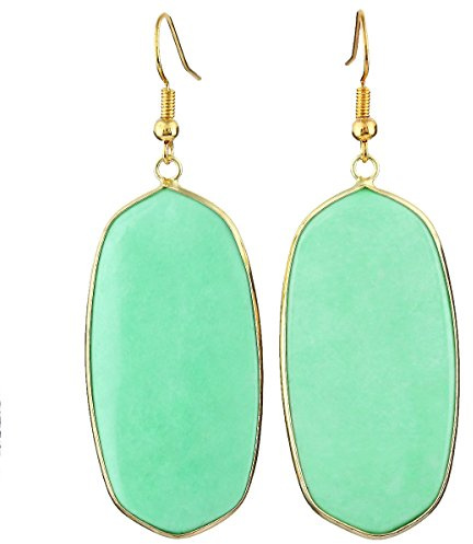 mookaitedecor Stone Dangle Drop Earrings Earrings Gold Plated Earrings