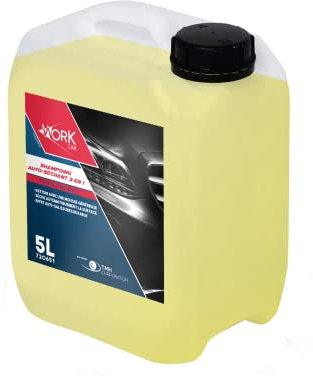 Workcar Shampoo auto essiccante 5 l – Detergente lucidante 3 in 1 per carrozzeria auto e moto – efficace ed economico