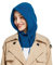 Facecozy Mütze Damen Winter, Strickmützen Warme Kapuzen Schal für Frauen Sturmhauben Beanie Wintermützen (Blau)