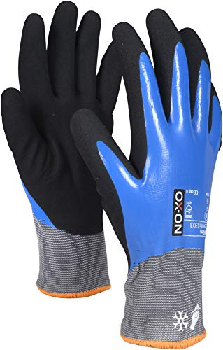 OX-ON HandschuhMan Zeal Winter Winterhandschuhe Arbeitshandschuhe Thermo gefüttert, Gr. 8-11 wasserdicht (8/M), Schnittfestigkeitsstufe B