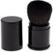 Professionnelle Maquillage Pinceau Blush Rétractable Brosse Poudre Libre pour Visage avec étui Portable de Voyage Sac À Main, Noir
