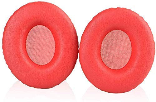 Solo 1.0 Earpads Replacement Ear Pad Cushions Cover Compatible for Monster Beats by Dr.Dre Solo 1.0 Solo HD On-Ear Headphones (Red)