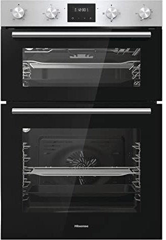 Hisense Electric Double Oven with Built-in Hob, 88cm x 60cm, Stainless Steel, A/A Energy Rating