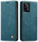 QLTYPRI Hülle für Samsung Galaxy A41, Vintage Dünne Handyhülle mit Kartenfach Geld Slot Ständer PU Ledertasche TPU Bumper Wallet Case Flip Schutzhülle für Samsung Galaxy A41 - Blau