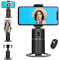 Phone Stand Smart Tracking Mobile Phone Holder for iphone tripod, Selfie Stick Camera Stabilizer with 360° Rotate Smart Object Track No App Required for YouTube TIK Tok(Black)