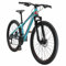 BIKESTAR Hardtail Aluminium Mountainbike Shimano 21 Gang Schaltung, Scheibenbremse 27.5 Zoll Reifen | 14 Zoll Rahmen Alu MTB | Türkis