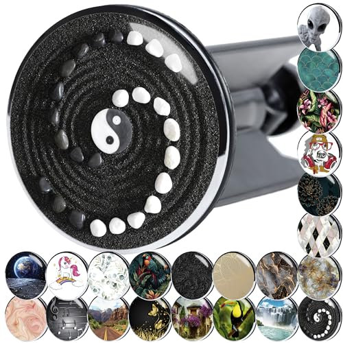 Sanilo Waschbeckenstöpsel, viele schöne Stöpsel für das Waschbecken zur Auswahl, universal mit Motiv (Yin Yang)