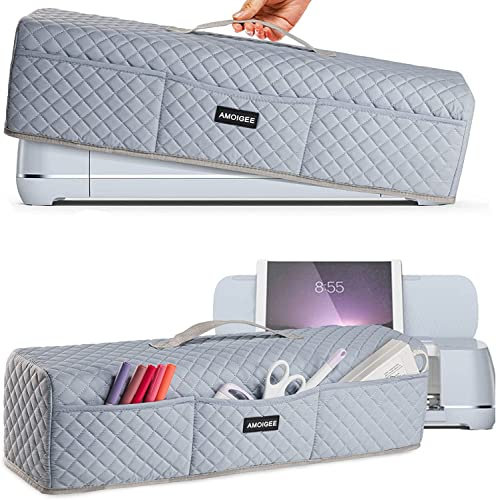AMOIGEE Gepolsterter Staubschutz, kompatibel mit Cricut Maker 4, Explore 4, Cricut Maker, Maker 3, Explore 3, Explore Air 2, Maschinenabdeckung für Cricut Zubehör und Lieferanten, Werkzeuge
