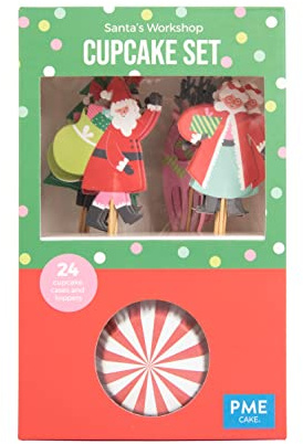 PME Cupcake-Set - Santas Workshop, 24er Set