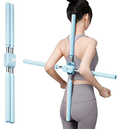 Bâtons De Yoga,2pcs Poteau De Yoga pour Correction De Postures, Bodybuilding Pilates Stick Outil D'étirement Bâtons De Yogas, Équipement De Fitness À Domicile