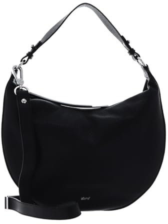 Abro Leather Adria Hobo Bag Lulu Small S Black/Nickel