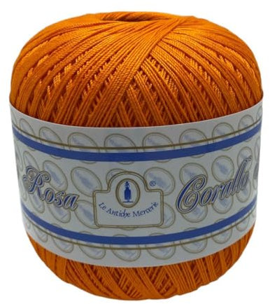 COTONE PER UNCINETTO N° 12 FILO DI SCOZIA GOMITOLO DA 100 GRAMMI (ARANCIONE 34)