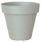 Artevasi Capri Pot, Rond Pot en Plastique, 20cm, Couleur: Gris Clair