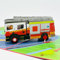 Three Dee Cards - Fire Engine 3D Pop Up Greeting Card for Him - Son Grandson Birthday Dad Fathers Day Grandad Handcrafted Firefighter Pop-up Husband Anniversary Boyfriend Brother In Law