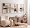 Joocrise Beige Abstrakte Wandkunst Gemälde Set von 3 neutralen Leinwand Wandkunst Drucke Schwarz Beige Moderne Wanddekoration Minimalistische Kunstbilder Abstrakte Moderne Kunstwerk für Zimmer