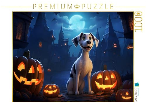 CALVENDO Puzzle Halloween mit Snuggles | 1000 Teile Lege-Größe 64 x 48 cm Foto-Puzzle für glückliche Stunden