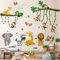Arawat Tree Wandtattoo Dekoration für Schlafzimmer Trapez Affe Wandaufkleber für Wohnzimmer Tier Kinderzimmer Wandtattoo für Schlafzimmer Wanddekor Wandtattoo Wandkunst als Dekorationen