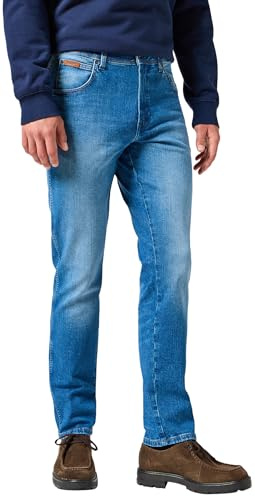 Wrangler Herren Jeans Texas Slim Fit Jeanshose, Prairie Blue,32W / 34L