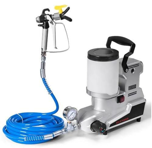 Paint Sprayer - 1600W High Pressure Airless Paint Sprayer With 2.5L/Min Flow Rate, 3 Adjustable Speeds, 2L Capacity, 5m Hose - Wall Spray Gun For DIY Projects And Professional Use