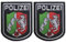 Patches klett militär 2 pcs, Adler Schild Patches taktische, Nordrhein-Westfalen Patches Polizei Abzeichen für Hüte Rucksack Jacken Kleidung Uniform Weste (Nordrhein-Westfalen 2 Pcs)