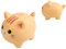 I-TOTAL® - Salvadanaio Divertente Decorativo/Portamonete in Plastica (GATTO ARANCIO)