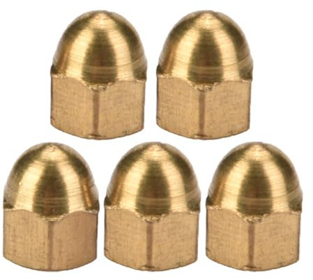 Premium Quality Brass Acorn Nut Kit M8 Dome Head Cap Hex Nuts for Vehicles (M3(20PCS))