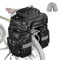 ENJOHOS 3 in 1 Fahrradtaschen für Gepäckträger Wasserdicht Fahrradtasche Rucksack 65L Fahrrad Taschen hinten Gepäckträgertasche Packtaschen Fahrrad Seitentasche Radtasche mit Regenschutz, Schwarz