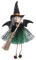 Muñeca Bruja de Cocina | Figuras de brujas de Halloween | Bruja animada colgable en de escoba | Accesorios para decorar la casa encantada | Colgante de muñecas de decoración de Halloween | Figura