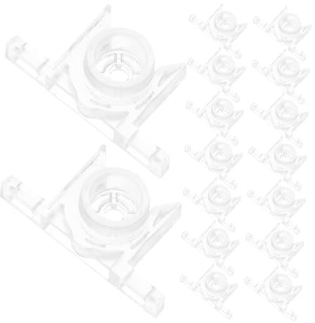 FOYTOKI 20ensembles Clips De Montage Transparents Pour Portes De Cabinet Et Fausses Façades De Tiroir Avec Vis Accessoires De Rangement Pour Meubles Et Armoires
