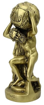 Atlas Statue Titan Gott, antike, griechisch-römische Mythologie, 18 cm