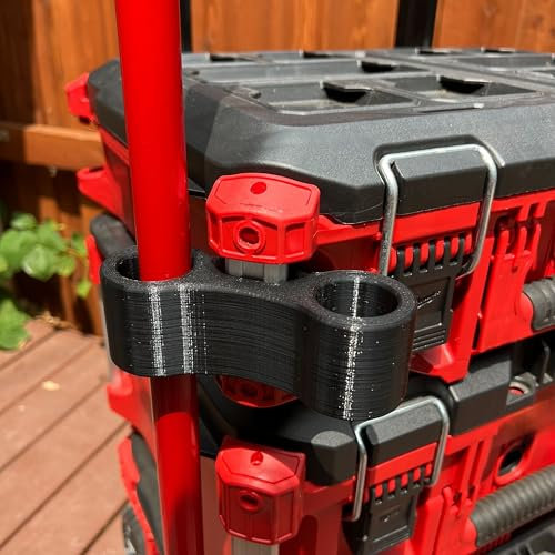 Dual Pipe Pole Rod Holder Mount for Milwaukee Packout