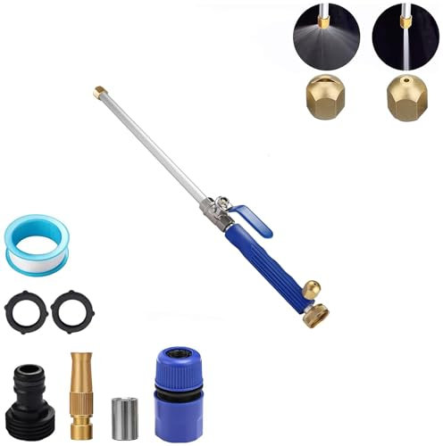 Jetsono High Pressure Washer, 2-in-1 Hochdruckreiniger, Waterjet Hochdruck Wasserschlauch mit 3 Düsen Hochdruckreiniger Lanze Jet Sprayer für Auto Garten Glasfenster Reinigung