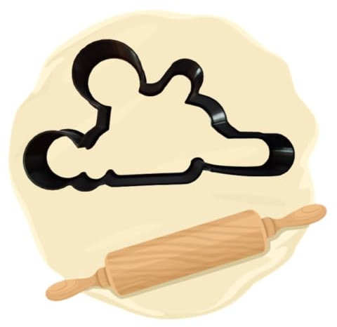 Keksausstecher aus dem 3D Druck in vielen verschiedenen Farben - Motiv: Kamasutra (Silk Schwarz)