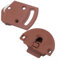Set di 2 rulli per porte scorrevoli, stile vintage, in ABS, altezza regolabile